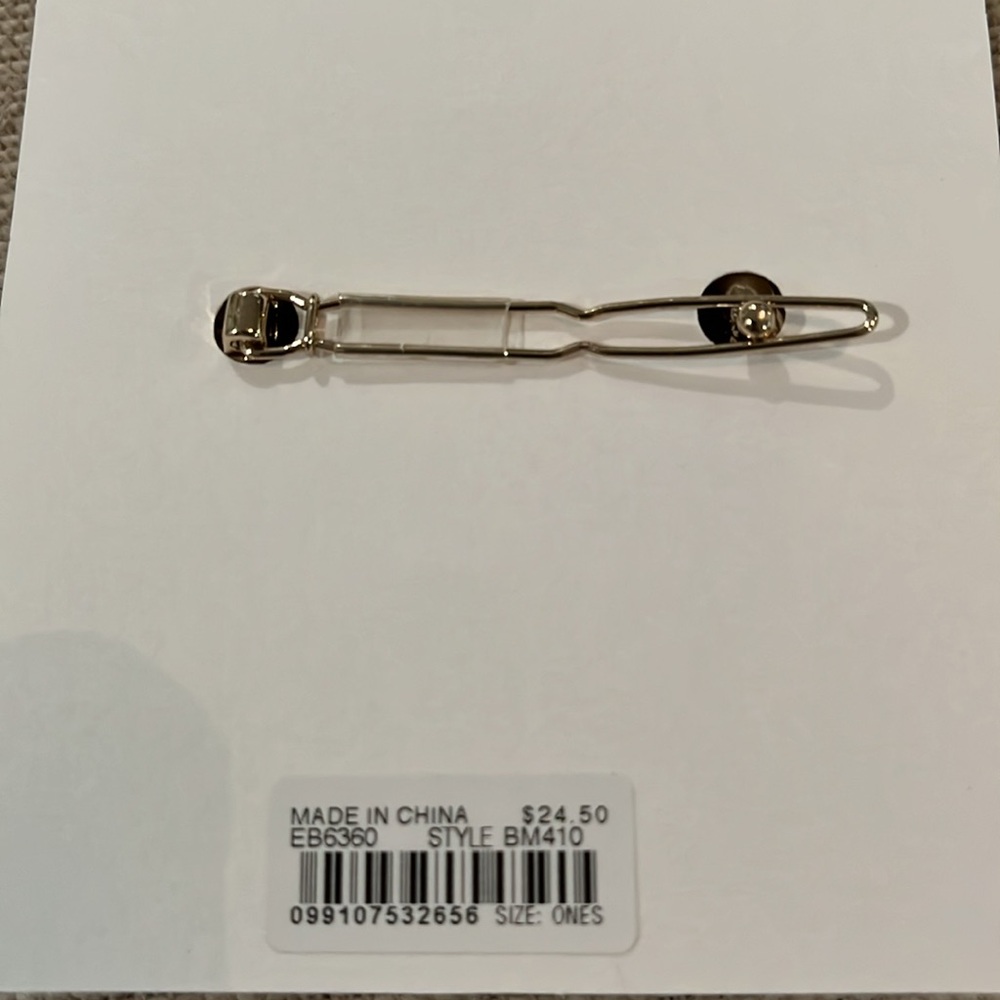 J. Crew Circle Circle Rhinestone Hair Barrette/NWT - Picture 6 of 8